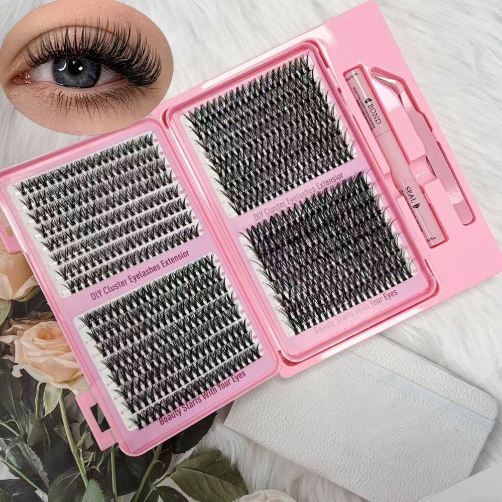 Eyelash Extension Look - ขนตาปลอมแบบหนา ยาว ใหม่ล่าสุด ให้ลุคธรรมชาติ 30D/40D/50D/60D ขนตาปลอมแบบเป็นช่อ