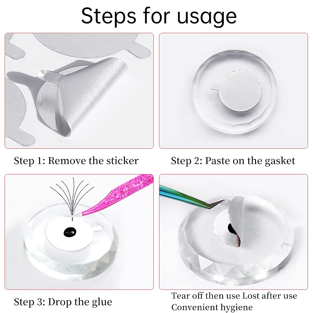 แผ่นสติกเกอร์ฟอยล์ 300 ชิ้น (1 - Eyelash Extension Look บทวิจารณ์และราคา