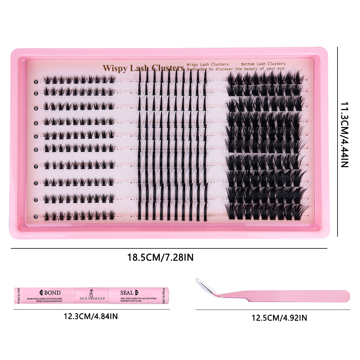 ชุดขนตาปลอมแบบกลุ่ม ขนตาปลอมแบ - Eyelash Extension For Asian Eyes บทวิจารณ์และราคา