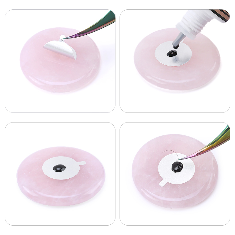 แผ่นกาวติดขนตาปลอม สีชมพู สีเข - Eyelash Extension London บทวิจารณ์และราคา